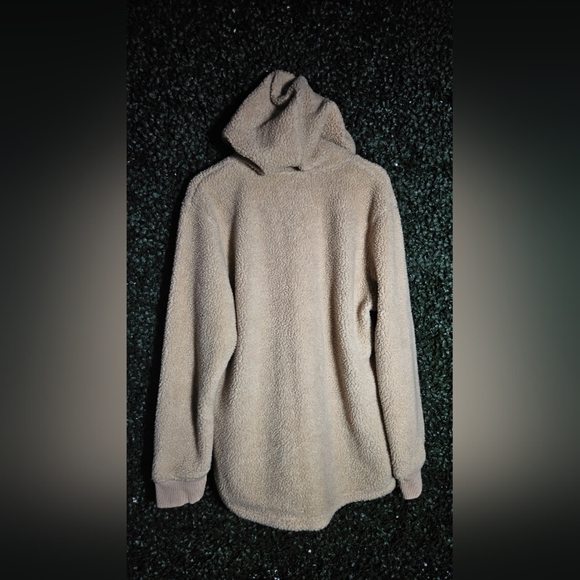 Men's Beige Hoodie - Picture 3 of 4